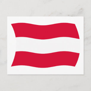 Cartão Postal da Bandeira da Áustria