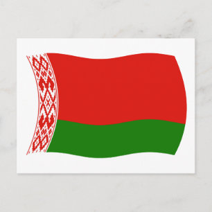 Cartão Postal da Bandeira da Bielorrússia
