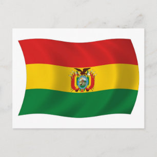 Cartão Postal da Bandeira da Bolívia