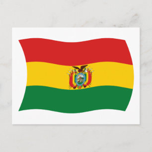 Cartão Postal da Bandeira da Bolívia