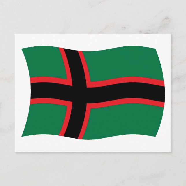 Cartão Postal da Bandeira da Carélia (Frente)