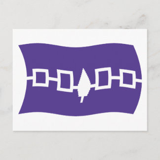 Cartão Postal da Bandeira da Confederação Iroquesa