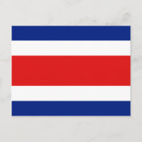 Cartão Postal da Bandeira da Costa Rica