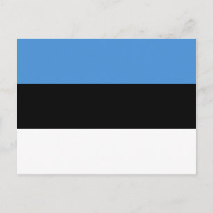 Cartão postal da bandeira da Estónia