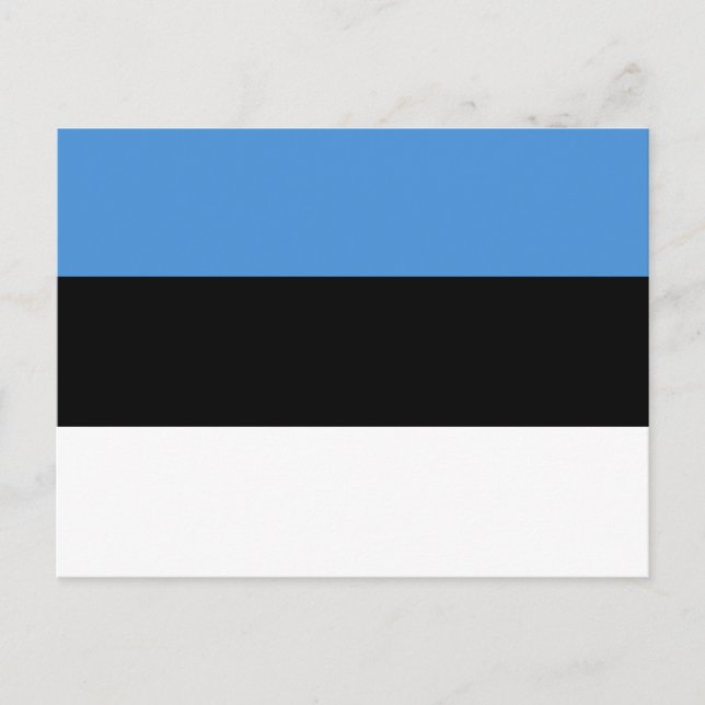 Cartão postal da bandeira da Estónia (Frente)