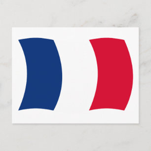 Cartão Postal da Bandeira da França