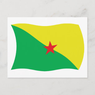 Cartão Postal da Bandeira da Guiana Francesa