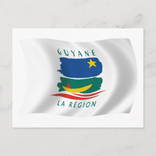 Cartão Postal da Bandeira da Guiana Francesa