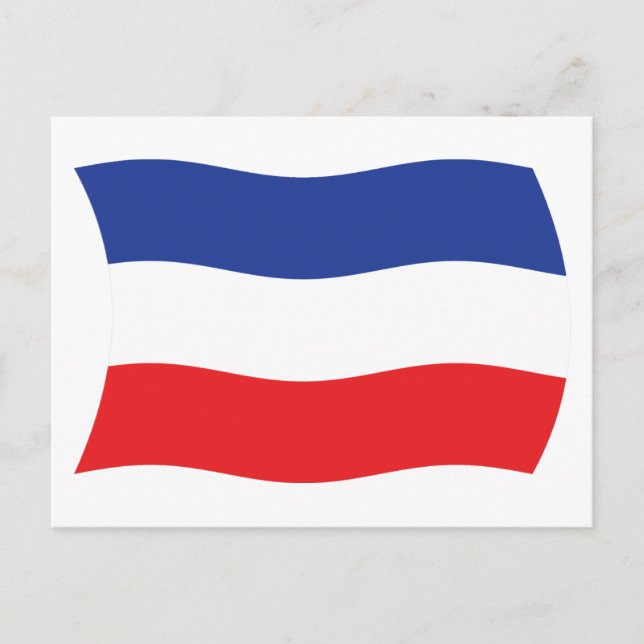 Cartão Postal da Bandeira da Iugoslávia (Frente)
