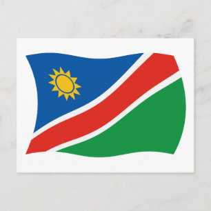 Cartão Postal da Bandeira da Namíbia