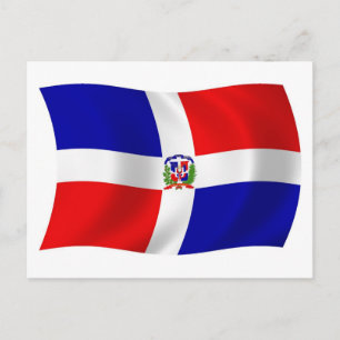 Cartão Postal da Bandeira da República Dominicana
