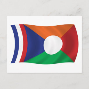 Cartão Postal da Bandeira da Reunião