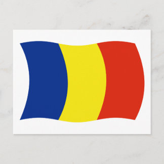 Cartão Postal da Bandeira da Romênia