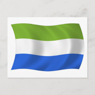 Cartão Postal da Bandeira da Serra Leoa