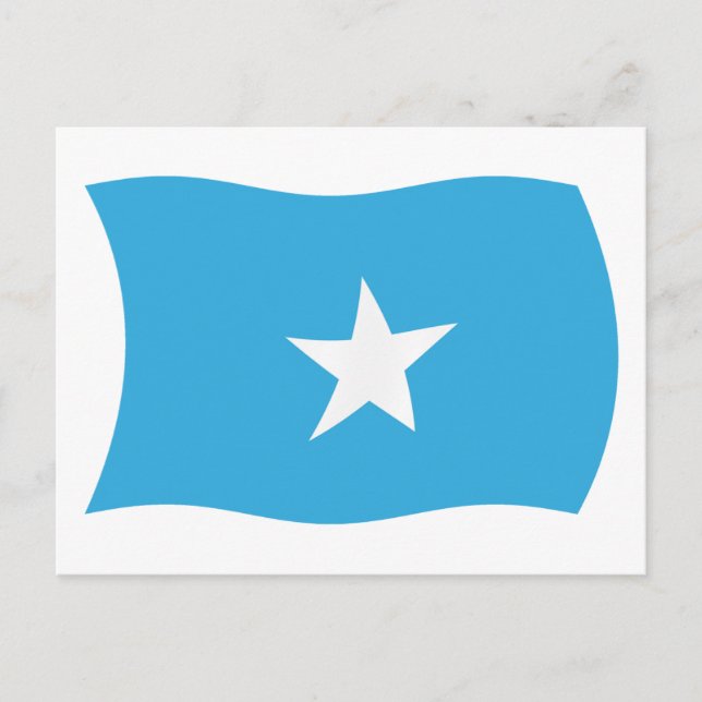 Cartão Postal da Bandeira da Somália (Frente)