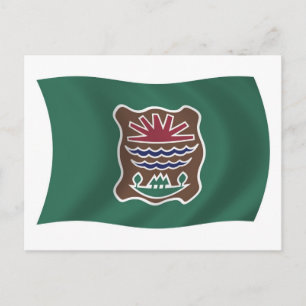 Cartão Postal da Bandeira da Tribo Abenaki