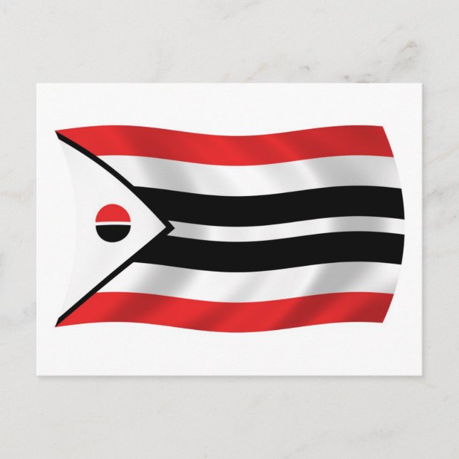 Cartão Postal da Bandeira da Tribo Arapaho (Frente)