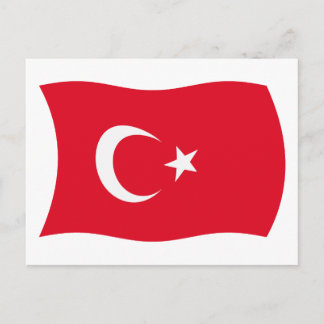 Cartão Postal da Bandeira da Turquia