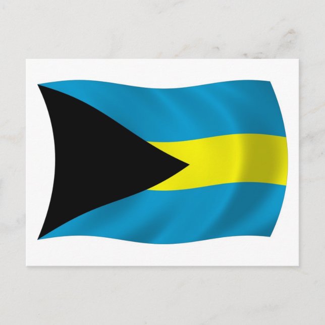 Cartão Postal da Bandeira das Bahamas (Frente)