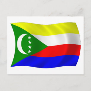 Cartão Postal da Bandeira das Comores