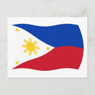 Cartão Postal da Bandeira das Filipinas
