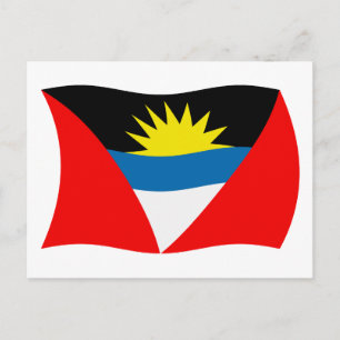 Cartão Postal da Bandeira de Antígua e Barbuda