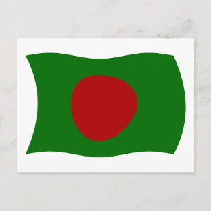 Cartão Postal da Bandeira de Bangladesh