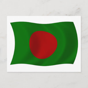 Cartão Postal da Bandeira de Bangladesh