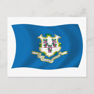 Cartão Postal da Bandeira de Connecticut