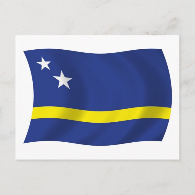 Cartão Postal da Bandeira de Curaçao (Frente)