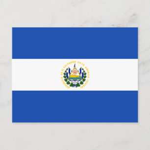 Cartão Postal da Bandeira de El Salvador