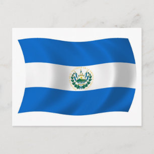 Cartão Postal da Bandeira de El Salvador