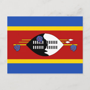Cartão Postal da Bandeira de Eswatini