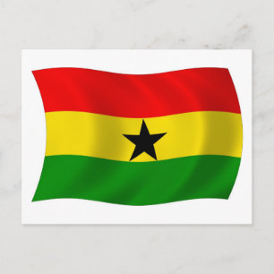 Cartão Postal da Bandeira de Gana