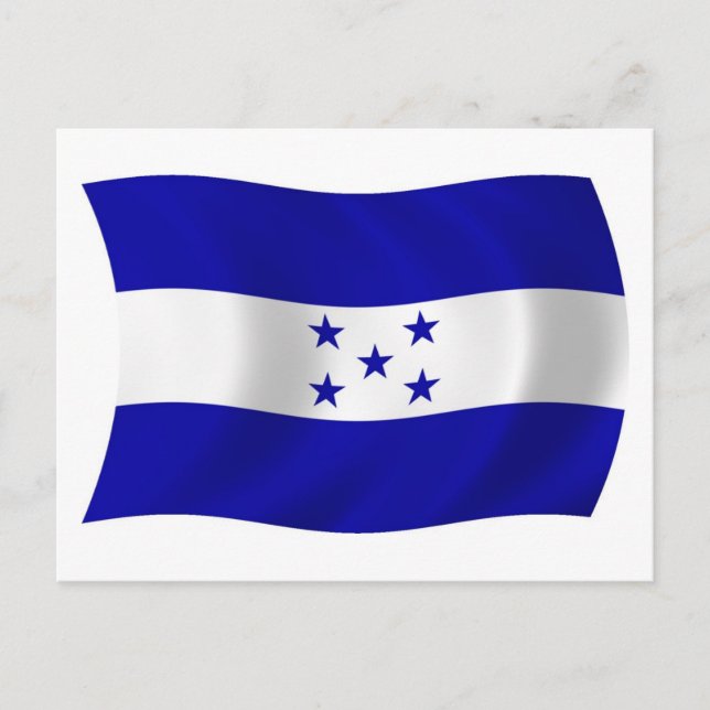 Cartão Postal da Bandeira de Honduras (Frente)