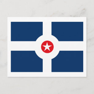 Cartão postal da bandeira de Indianapolis
