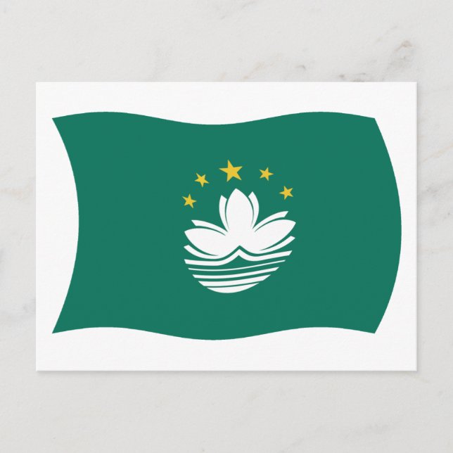 Cartão Postal da Bandeira de Macau (Frente)
