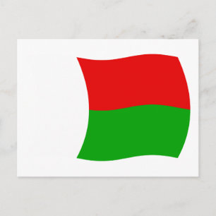 Cartão Postal da Bandeira de Madagascar