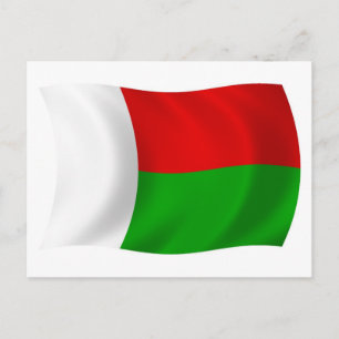 Cartão Postal da Bandeira de Madagascar