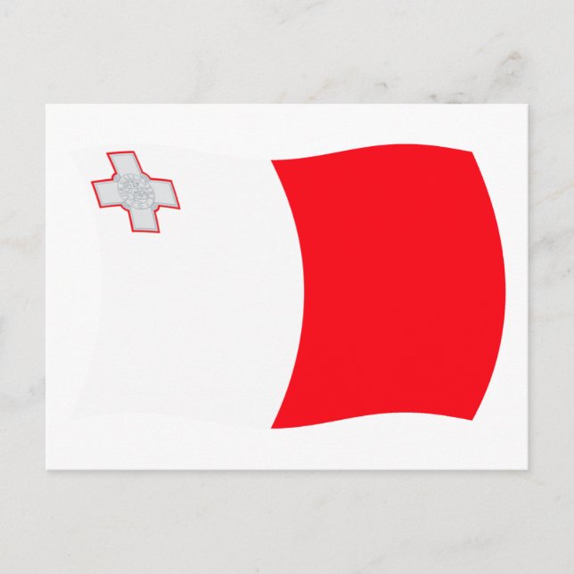 Cartão Postal da Bandeira de Malta (Frente)