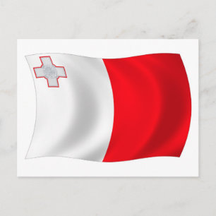 Cartão Postal da Bandeira de Malta