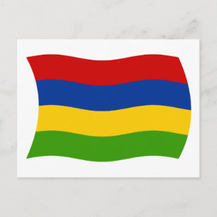 Cartão Postal da Bandeira de Maurícia