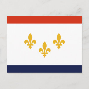 Cartão postal da bandeira de Nova Orleans, Louisia