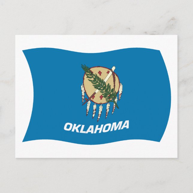 Cartão Postal da Bandeira de Oklahoma (Frente)