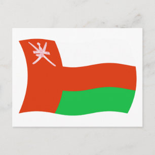Cartão Postal da Bandeira de Omã
