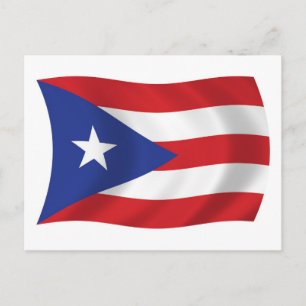 Cartão Postal da Bandeira de Porto Rico