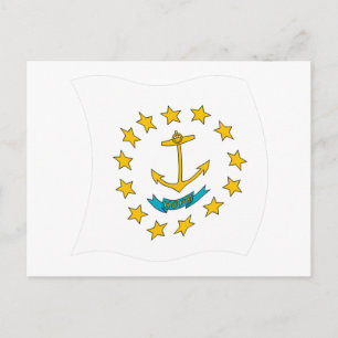 Cartão Postal da Bandeira de Rhode Island