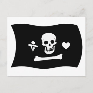 Cartão Postal da Bandeira de Stede Bonnet
