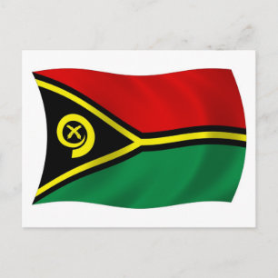 Cartão Postal da Bandeira de Vanuatu