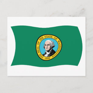 Cartão Postal da Bandeira de Washington
